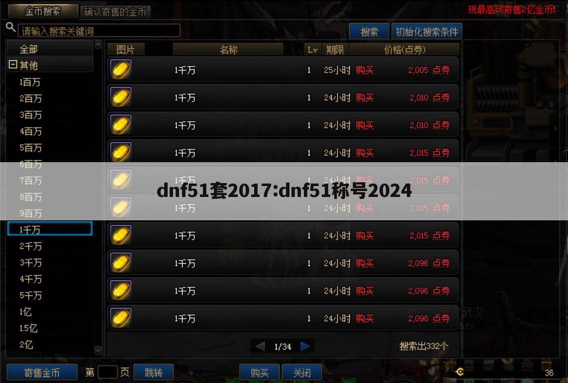 dnf51套2017:dnf51称号2024