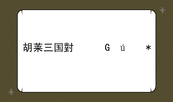 胡莱三国小黑辅助