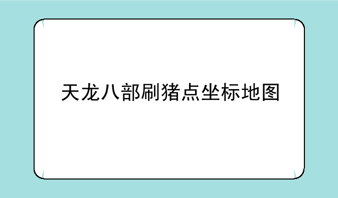 天龙八部刷猪点坐标地图