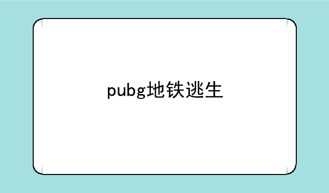 pubg地铁逃生