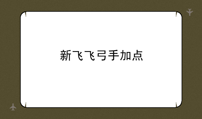 新飞飞弓手加点