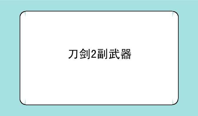 刀剑2副武器